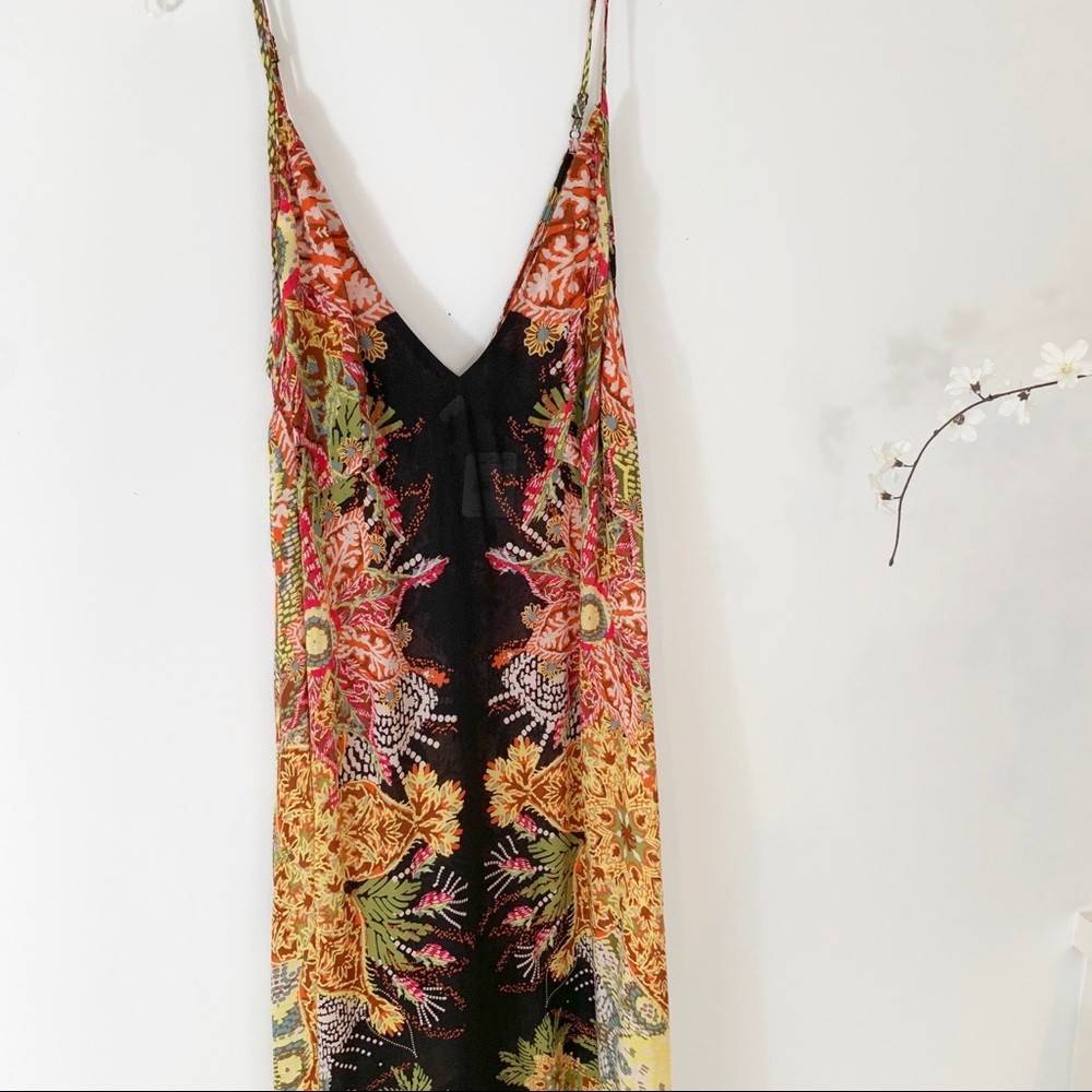 NWT Free People Wildflower Printed Slip Dress S - Picture 6 of 8